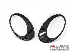 FIAT 500 Driving Lights Surround Trim Kit - Carbon Fiber
